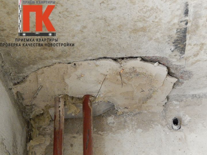 коммуникации не заделаны